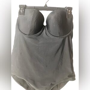 Old Navy Black Strapless One Piece Swim Suit Sz Xl Underwire